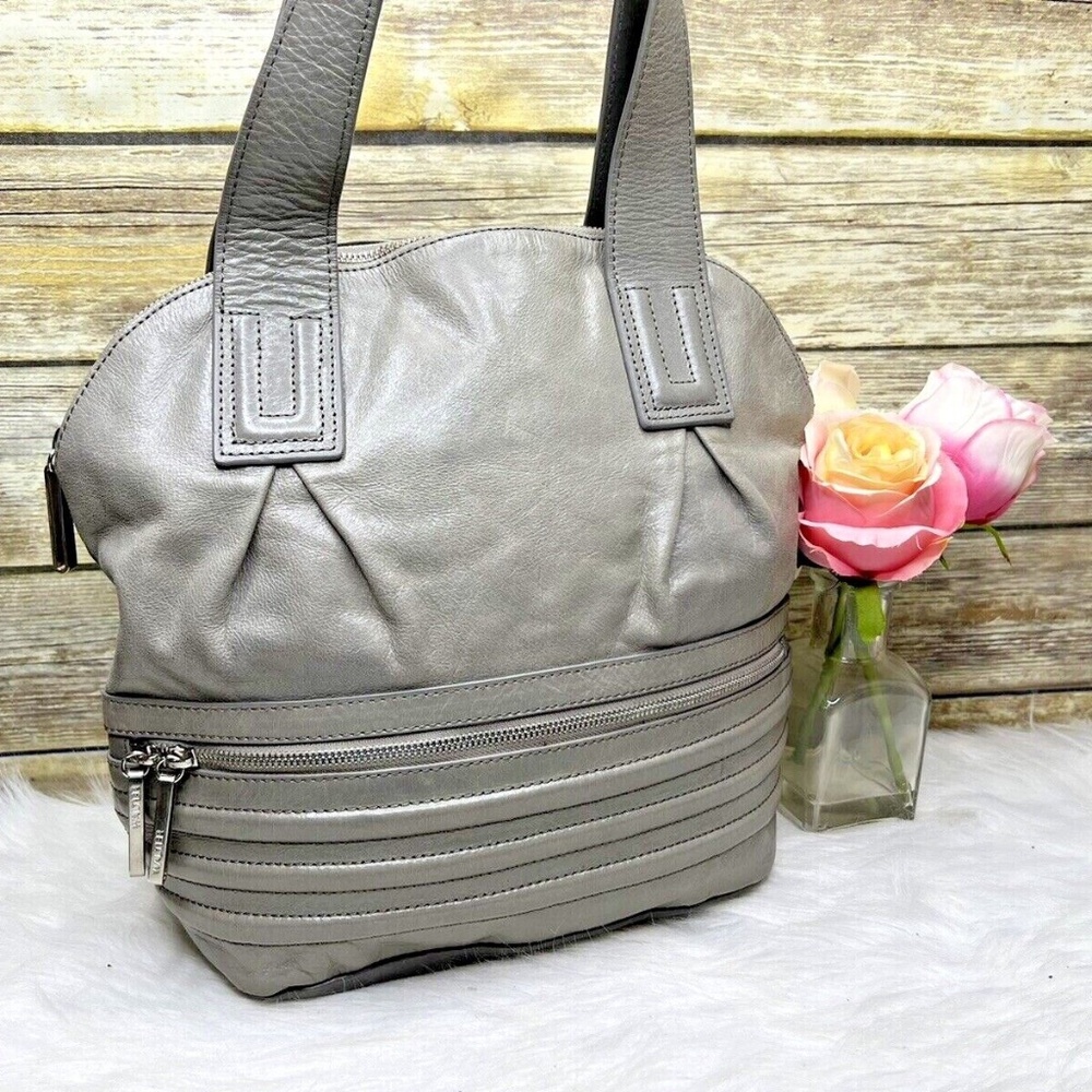 WALTER by Walter Baker Gray Genuine Leather Purse Shoulder Bag Tote